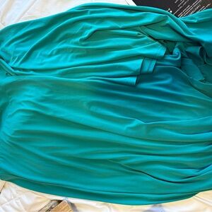 Women with Control Asymmetrical Skirt in Teal